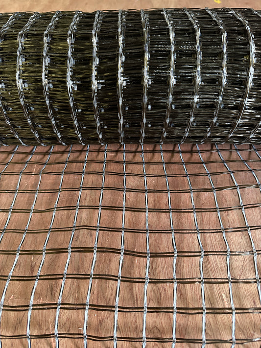 Basalt Fiber Grid 30/30 kN/m, Polymer Coating, 25×25 mm, Width 1 m, Roll 50 m²