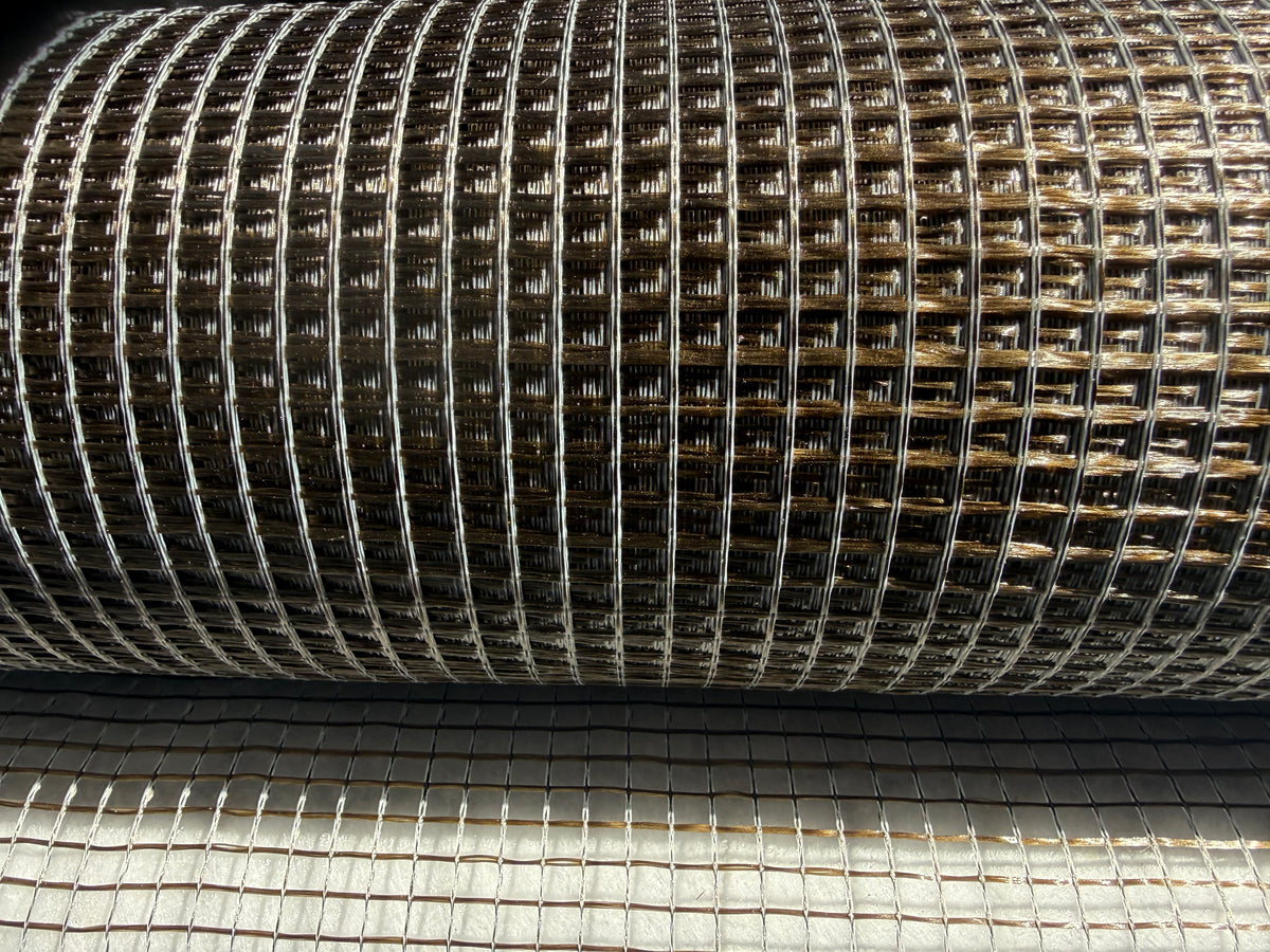 Basalt Fiber Grid 110 g/m², Polymer Coating, 7x6 mm, Width 1 m, Roll 50 m²